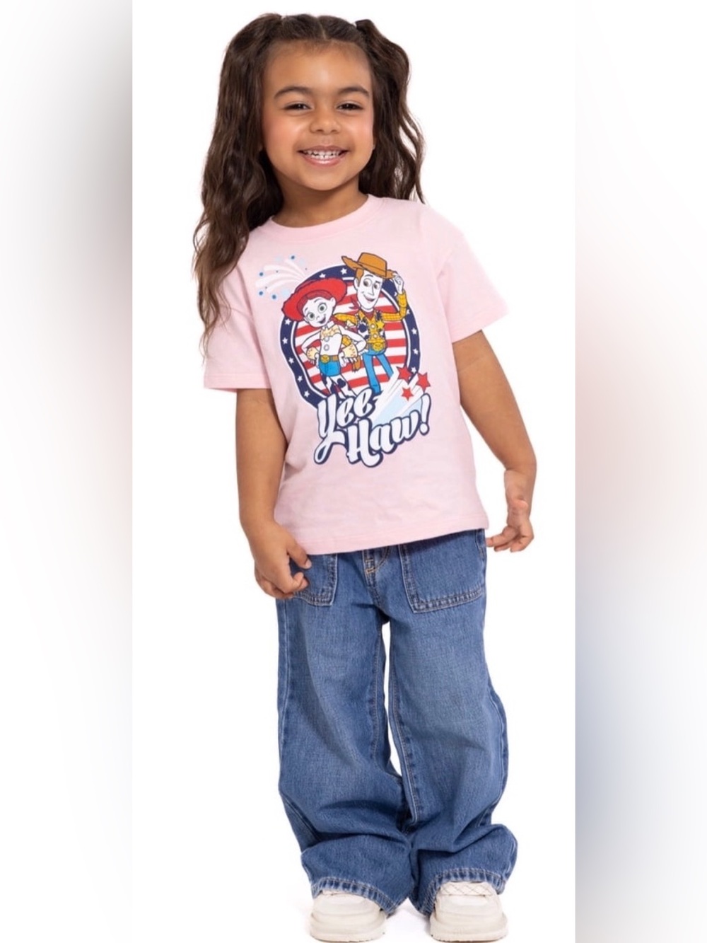 Pink 'Yee Haw!' Graphic Tee for Kids